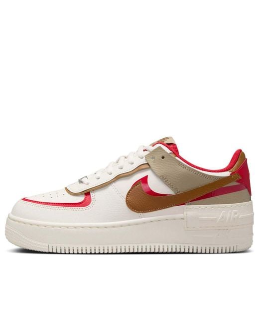 Nike White (Wmns) Air Force 1 Shadow 'Phantom Fire Khaki'