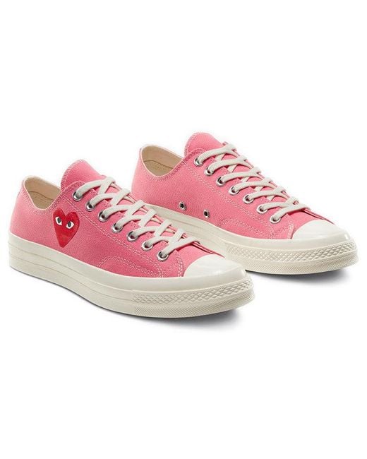 Converse Pink X Comme Des Garcons Play Chuck 70 Low 'Bright' for men