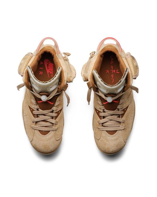 Nike Brown 6 Retro X Travis Scott 'British Khaki' for men