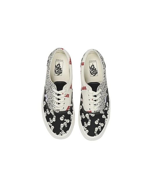 Vans White Og Era Lx Skull Print' for men