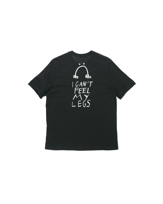 Nike Black Smiling Face Casual Short Sleeve T-Shirt for men