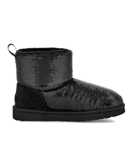 Ugg Black (Wmns) Classic Mini Boot Mirror Ball