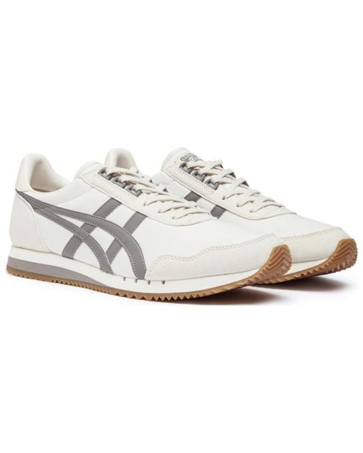 Onitsuka Tiger White Dualio Marathon Running Shoes for men
