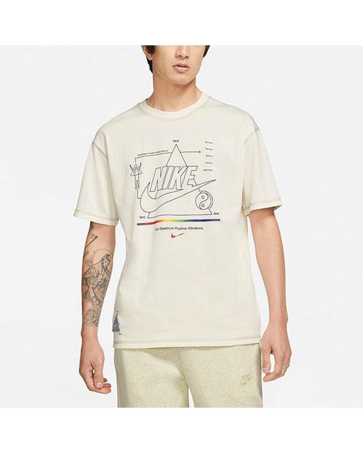 Nike White As Sportswear Tee M2Z Hbr Pure for men