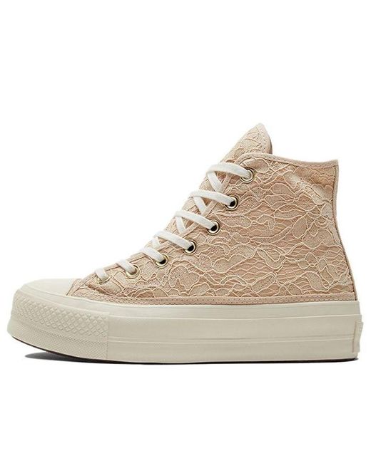 Converse Chuck Taylor All Star Lift Sneakers Khaki in Natural | Lyst