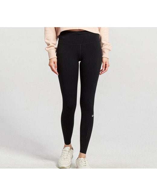 Nike Black (Wmns) Power Epic Lux Luxury Dri-Fit Quick Dry Fitness Pants