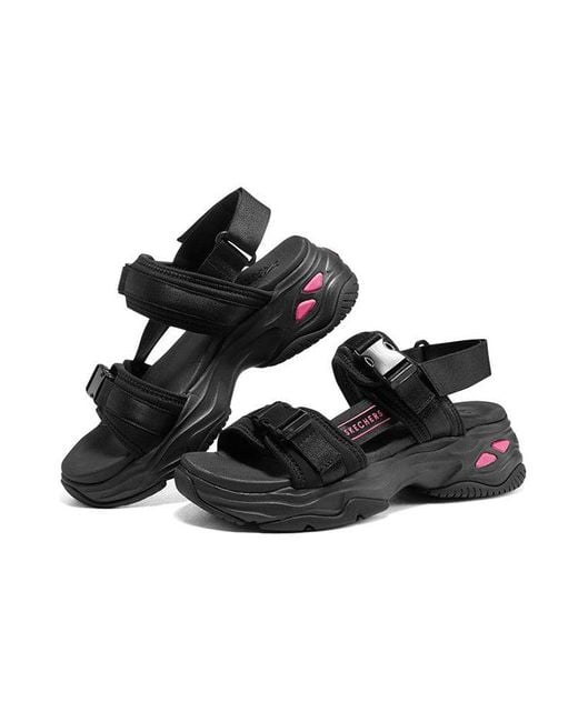 Skechers Black (Wmns) D'Lites 4.0 Sandals