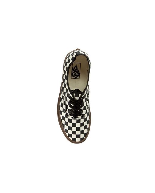 Vans Black Authentic 'Checkerboard for men