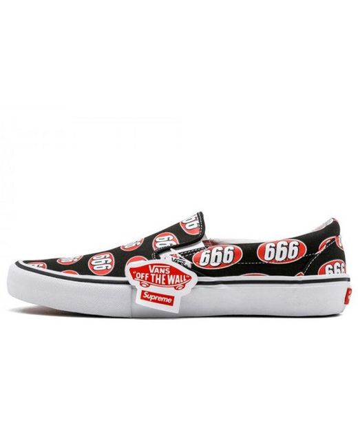 Vans Red Supreme X Slip-On 666' for men