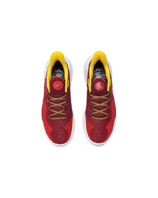 Under Armour Red Bruce Lee X Curry 11 'Fire' for men