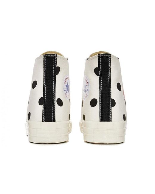 Converse White X Comme Des Garcons Play Chuck 70 Hi Polka Dot' for men