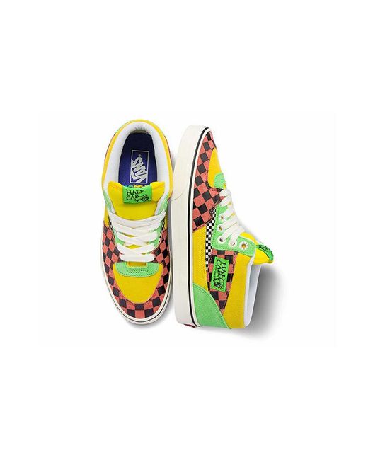 Vans Tierra Whack X Half Cab 'Multi Checkerboard' in Yellow for