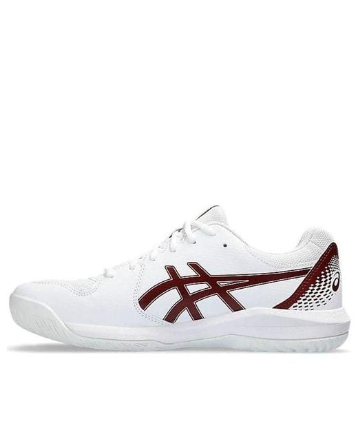 Asics White Gel-Dedicate 8 Tennis Shoes Antique' for men