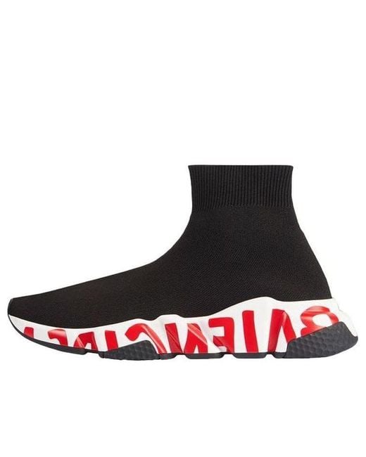 Balenciaga Black (Wmns) Speed Trainer 'Midsole Graffiti