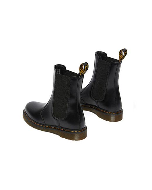 Dr. Martens Black (Wmns) 2976 Hi Smooth Leather Chelsea Boots