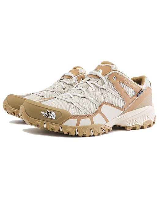 The North Face White Ultra 111 Waterproof Hiking Shoes 'Ultra Sandstone Kelp' for men