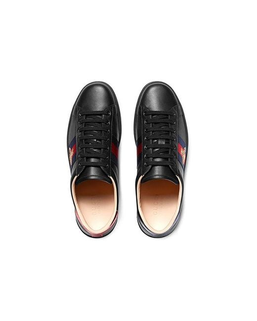 Gucci Black Ace Embroidered Bee' for men