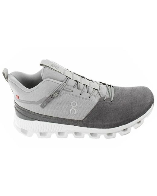 On Shoes White Cloud Hi 'Slate Rock' for men