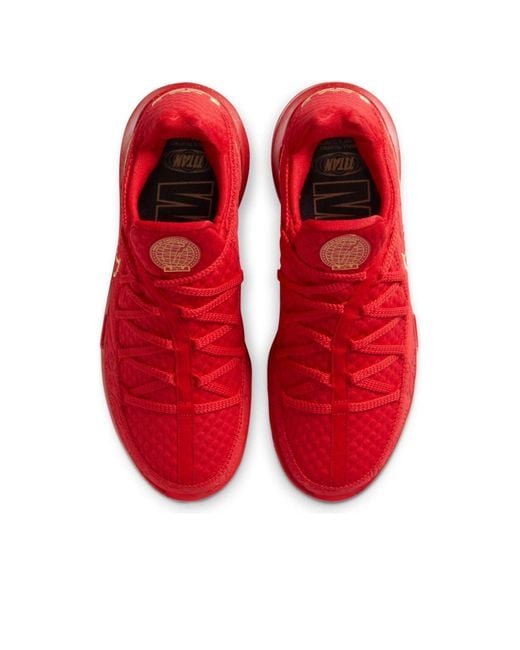 Nike Red Titan X Lebron 17 Low 'Agimat' for men