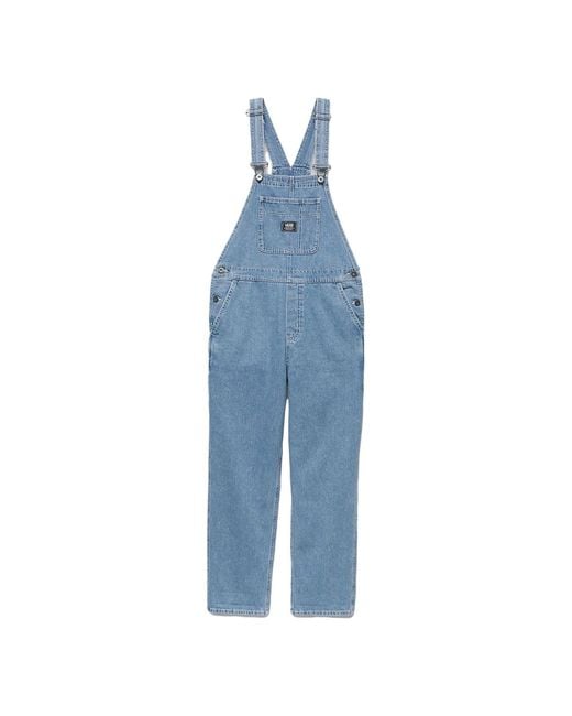 Vans Blue (Wmns) Ground Work Denim Overalls 'Stone Wash'