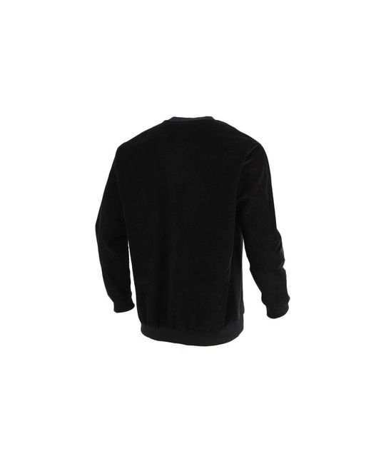 Adidas Black Originals Adv Crew Logo Printing Casual Round Neck Pullover Sports for men