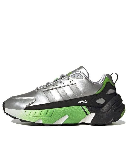 Adidas Green Kawasaki Ninja X Zx 22 Boost Metallic' for men