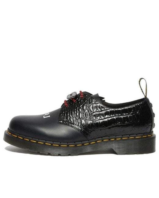 Dr. Martens Black 1461 Wb Lost Boys Leather Oxford Shoes for men