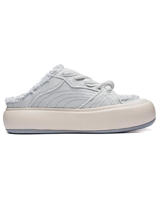Li-ning White (Wmns) Puff Platform Mule 'Light'