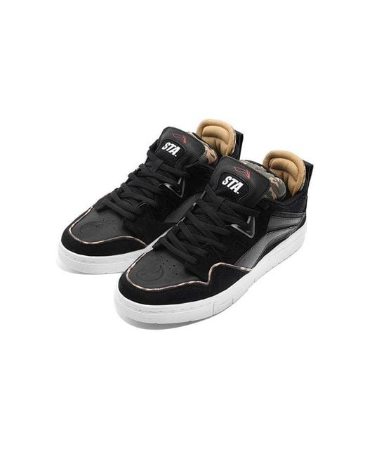 Li-ning Black (Wmns) Weiwu Pro Sta Skate Shoes Camo' for men