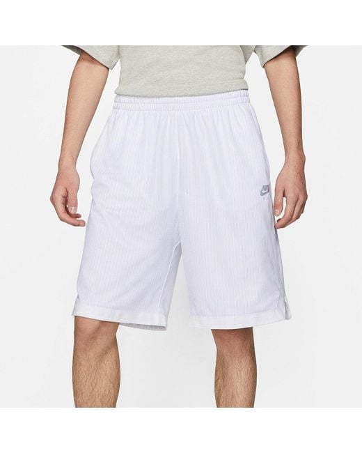 Nike White Air X Kim Jones Crossover Reflective Logo Stripe Sports Shorts Us Edition Couple Style for men