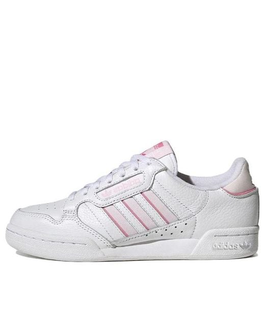 Adidas White Continental 80 Stripes Trainers