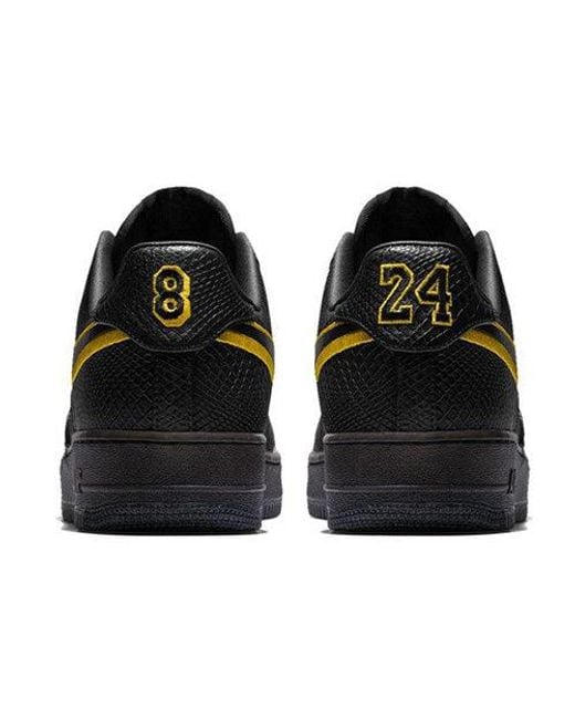 Nike Black Air Force 1 Low Premium Id Mamba' for men
