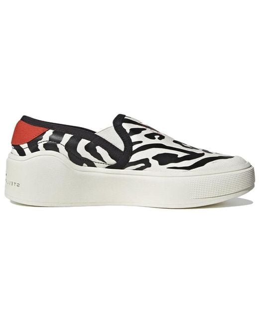 Adidas Black (Wmns) By Stella Mccartney Court Slip-On Shoes 'Off Burnt Cayenne'