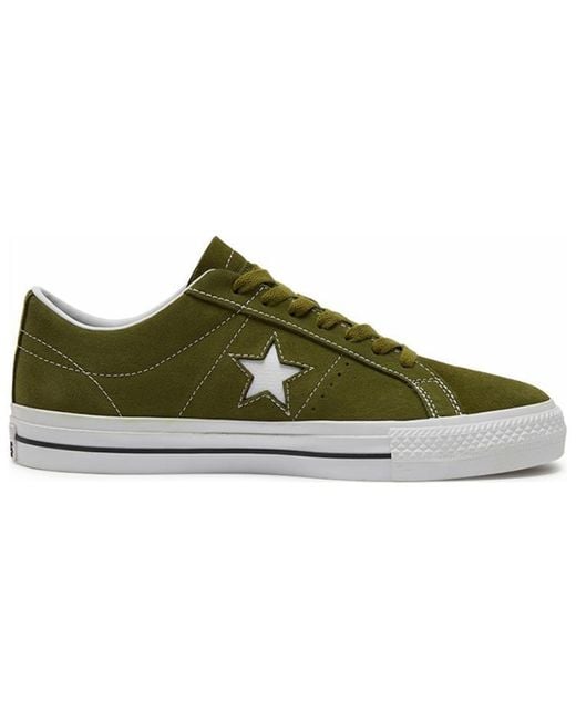 Converse Green One Star Pro Low 'Suede for men