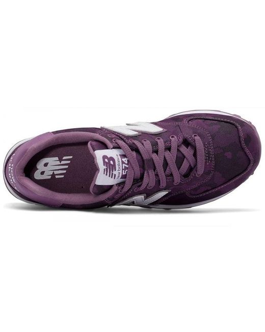 New Balance Purple (Wmns) 574 'Camo'