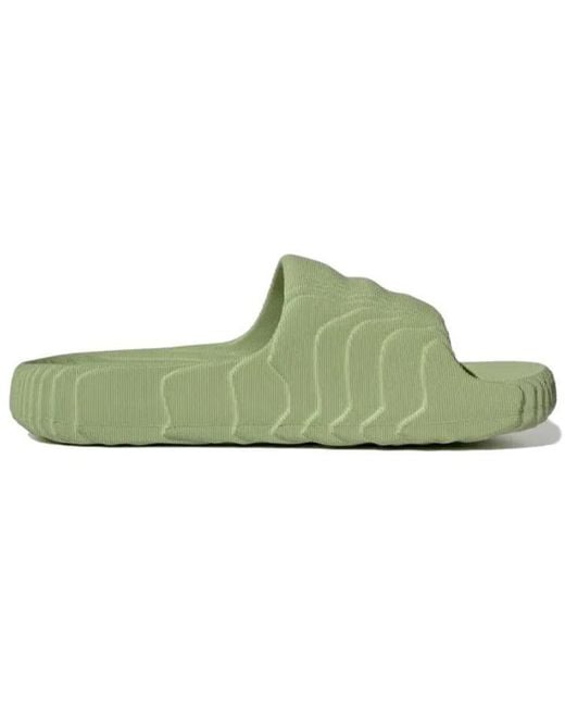 Adidas Green Adilette 22 Slides 'Magic Lime'