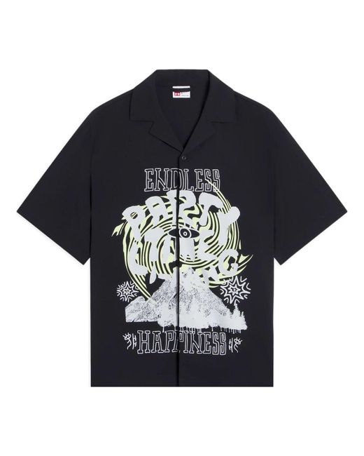 Li-ning Black Endless Summer Festival Graphic Shirt for men