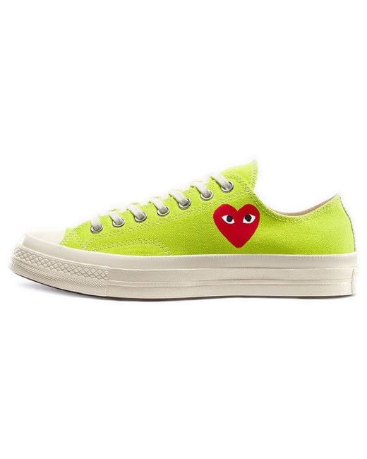 Converse Yellow X Comme Des Garcons Play Chuck 70 Low 'Bright' for men