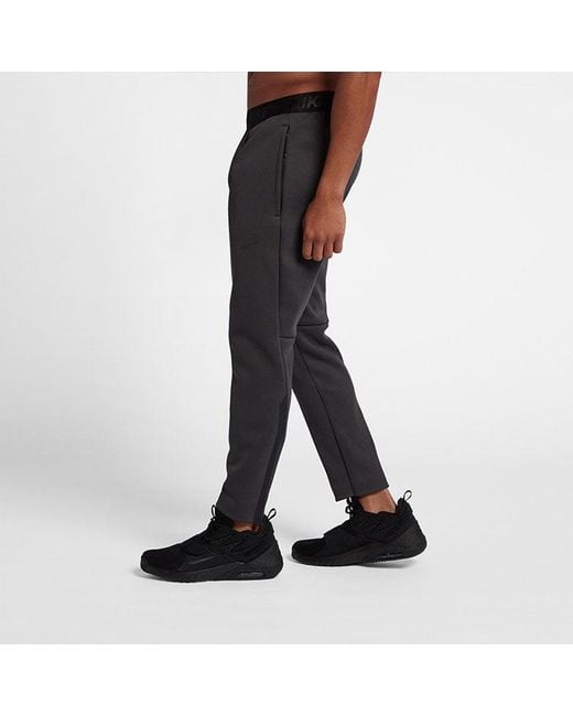Nike Black Therma Logo Casual Running Slim Fit Training Sports Long Pants for men