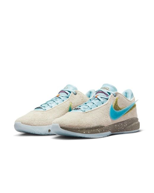 Nike Blue Lebron 20 'Unknwn Message for men