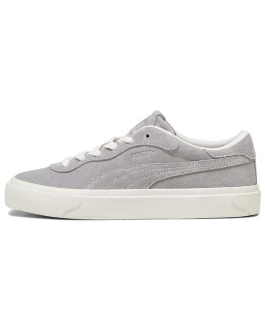 PUMA White Capri Royale Suede 'Light' for men