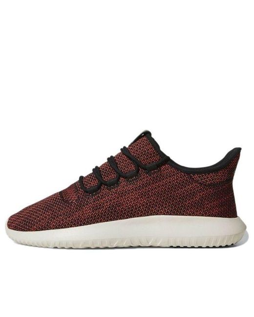 Adidas Brown Tubular Shadow 'Trace Scarlet' for men