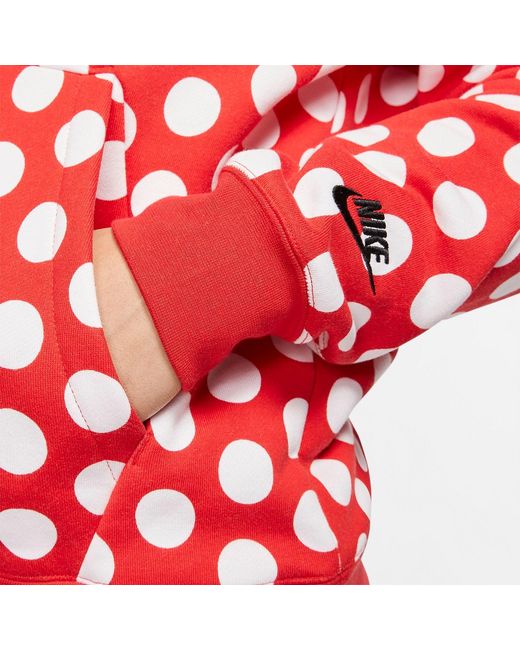 Nike Red Full Out Dots Hoodie for men