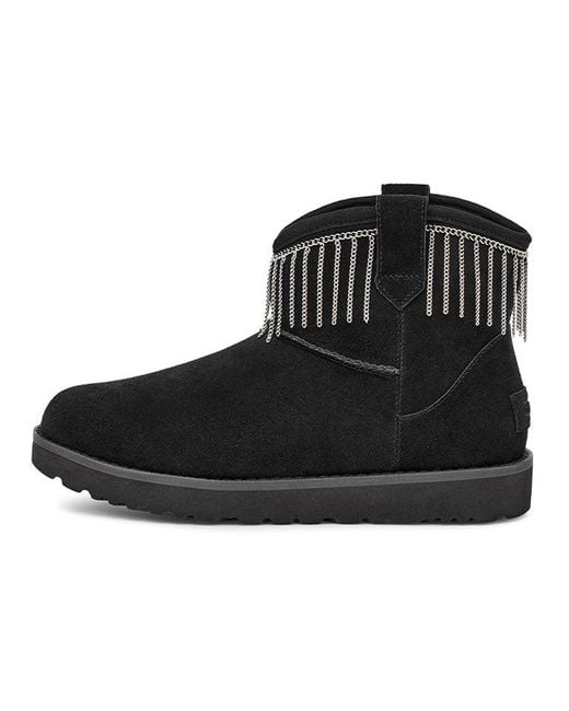 Ugg Black (Wmns) Classic Mini Fringe