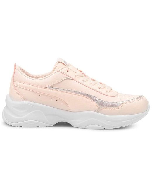 PUMA Cilia Mode Low Top Running Shoes For Pink/white | Lyst