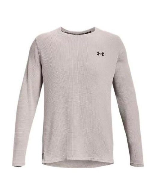 Under Armour Gray Waffle Max Crew for men