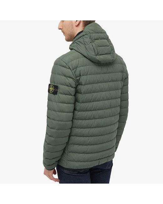 Stone Island Green Lightweight Primaloft Puffa Jacket for men