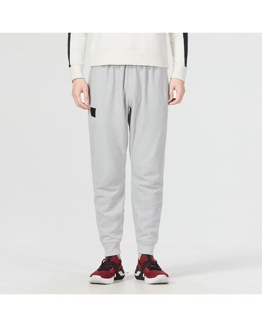 Under Armour Gray Ottoman Fleece Joggers for men