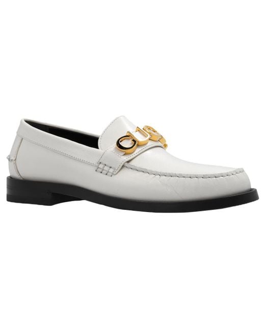Gucci White (Wmns) Loafer With Metal Logo