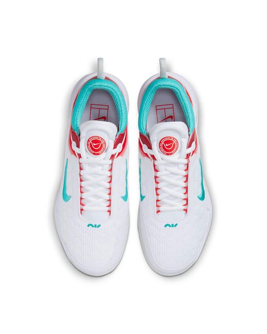 Nike White (Wmns) Court Zoom Nxt Habanero'